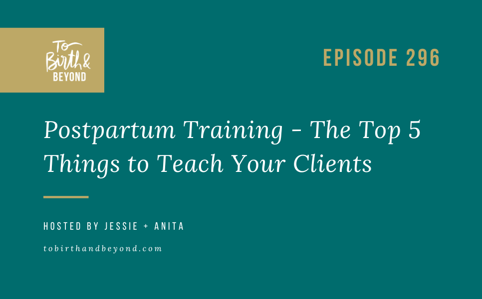 Episode 296: Postpartum Training – The Top 5 Things to Teach Your Clients