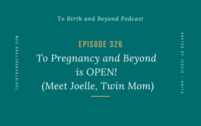 Episode 326: To Pregnancy and Beyond is OPEN! (Meet Joelle, Twin Mom)